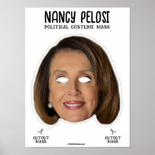 Affiche Masque costume Nancy Pelosi