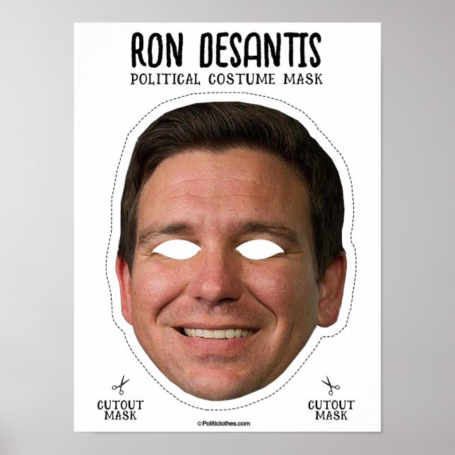 Affiche Masque costume Ron Desantis (Devant)