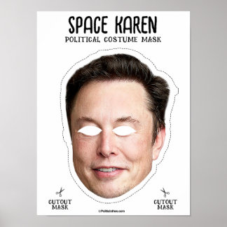 Affiche Masque Costume Space Karen
