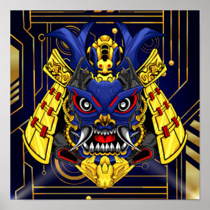 Affiche Masque Cyber Oni