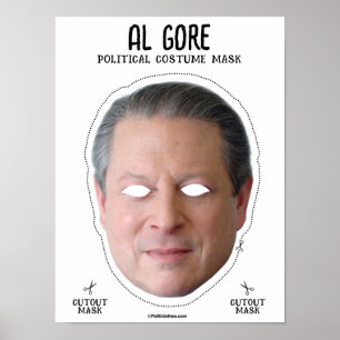 Affiche Masque de costume Al Gore