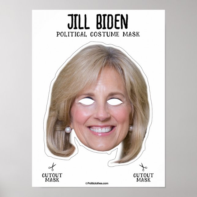 Affiche Masque de costume de Jill Biden (Devant)