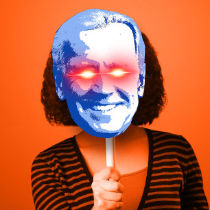 Affiche Masque de costume d'Halloween de marque foncée