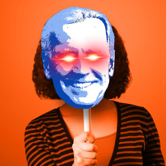 Affiche Masque de costume d'Halloween de marque foncée