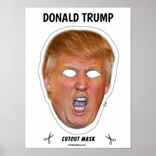 Affiche Masque de costume Donald en colère