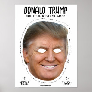 Affiche Masque de costume Donald Trump