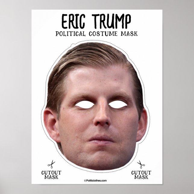 Affiche Masque de costume Eric Trump (Devant)