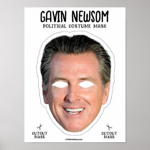 Affiche Masque de costume Gavin Newsom