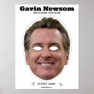 Affiche Masque de costume Gavin Newsom