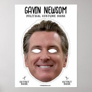 Affiche Masque de costume Gavin Newsom