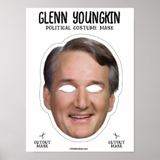 Affiche Masque de costume Glenn Youngkin