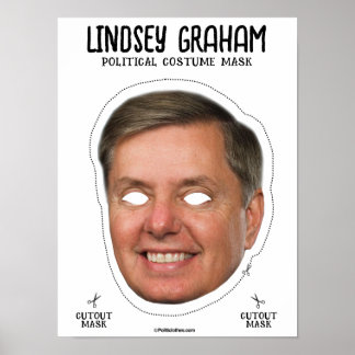 Affiche Masque de costume Lindsey Graham