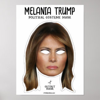 Affiche Masque de costume Melania Trump