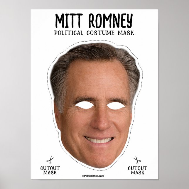 Affiche Masque de costume Mitt Romney (Devant)