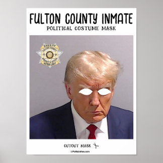 Affiche Masque de costume pour détenu du comté de Fulton