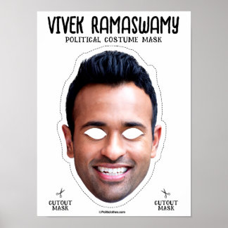 Affiche Masque de costume Vivek Ramaswamy