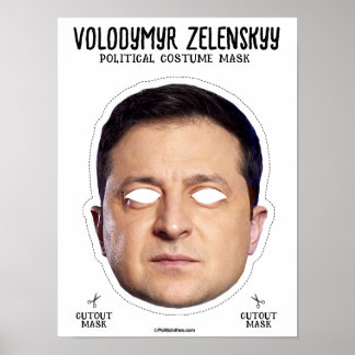 Affiche Masque de costume Volodymyr Zelenskyy