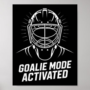 Affiche Masque de gardien de hockey sur glace Mode Gardien