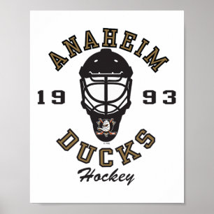 Affiche Masque de hockey des Ducks d'Anaheim Orange Offici