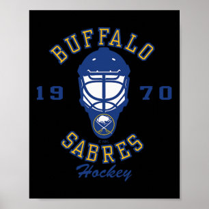 Affiche Masque de hockey des Sabres de Buffalo Gris Nhl So