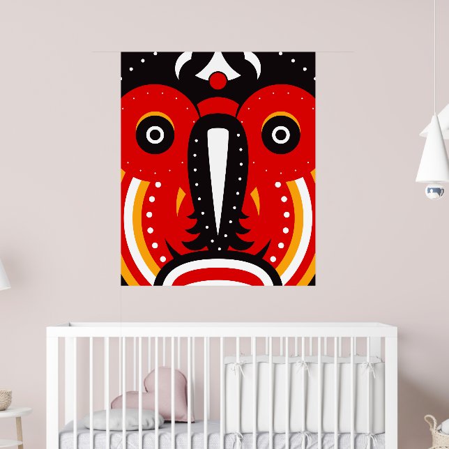 Affiche Masque de la tribu Teke (Pépinière 2)
