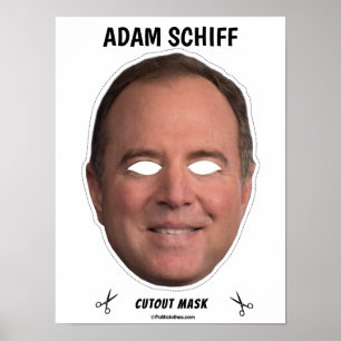 Affiche Masque d'Halloween ADAM SCHIFF