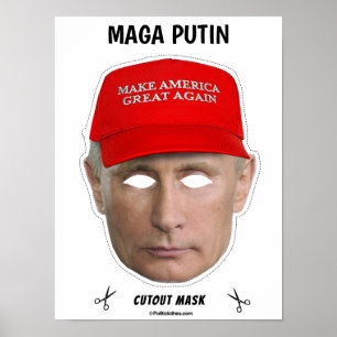Affiche Masque d'Halloween MAGA POTIN