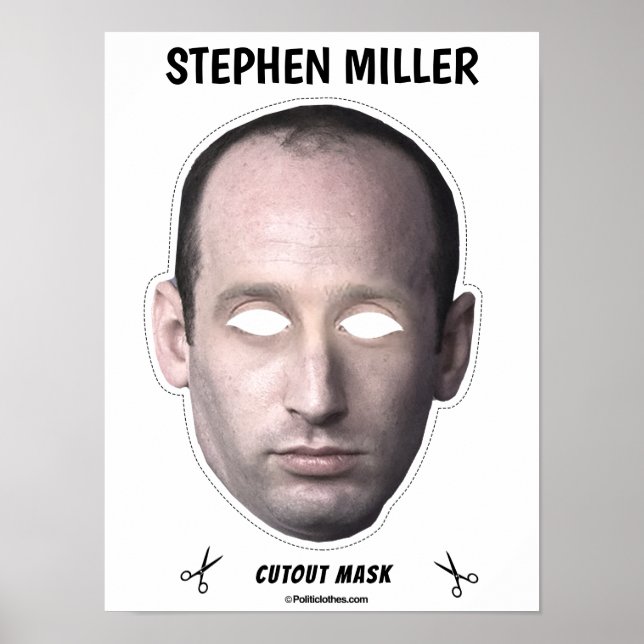 Affiche Masque d'Halloween STEPHEN MILLER (Devant)