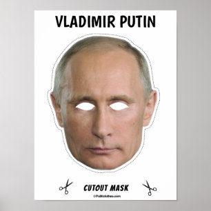 Affiche Masque d'Halloween VLADIMIR POTIN