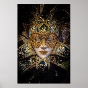 Affiche Masque du Carnaval vénitien