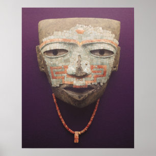 Affiche Masque funéraire de Teotihuacan