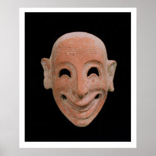 Affiche Masque Grotesque, de Motya, VIe siècle av. J.-C (t