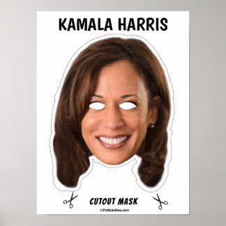 Affiche Masque Halloween KAMALA HARRIS