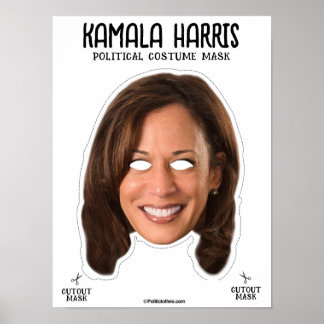 Affiche Masque Halloween KAMALA HARRIS