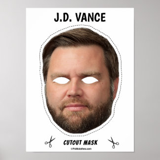 Affiche Masque JD Vance Halloween