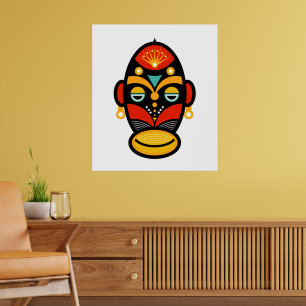 Affiche Masque Rasta