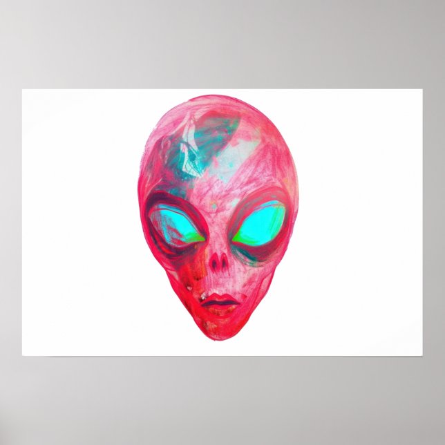 Affiche Masque visage Alien (Devant)