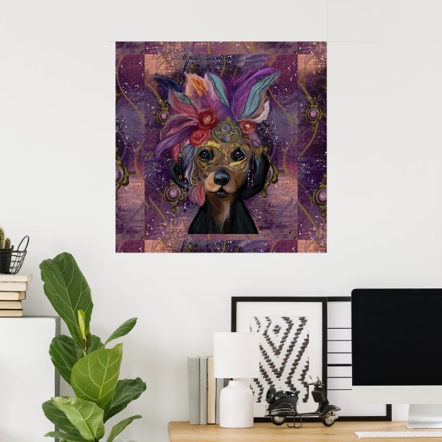 AFFICHE MASQUERADE DOXIE  ART      (Bureau à domicile)