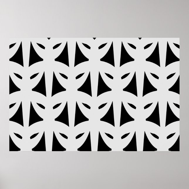 Affiche Masquerade en noir et argent (Devant)