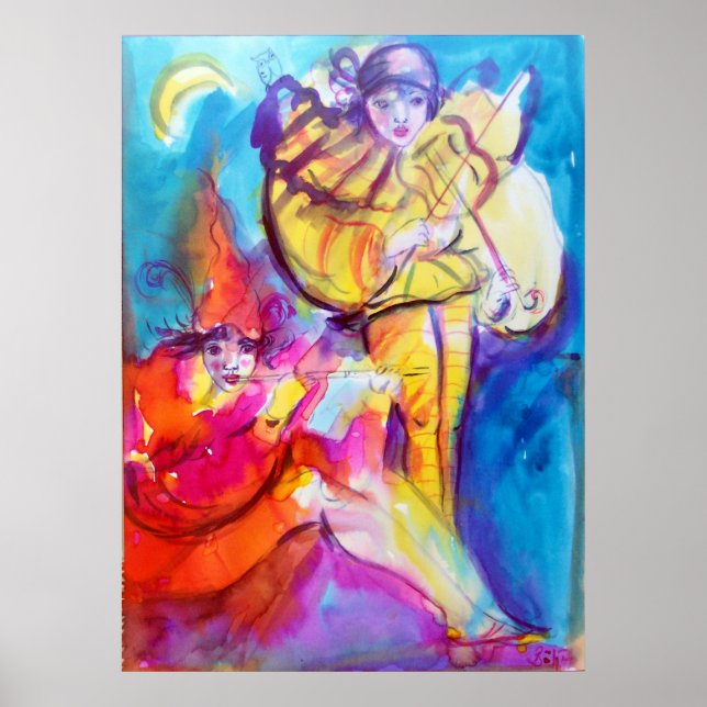 AFFICHE MASQUÉRADE VÉNITIENNE / NOCTURNE MUSICALE (Devant)