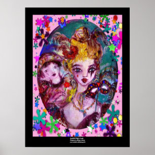 AFFICHE MASQUES DE VENISE POUR LA SAINT-VALENTIN