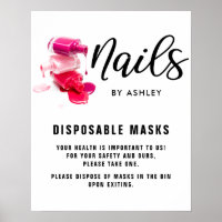 Masques jetables Salon à ongles