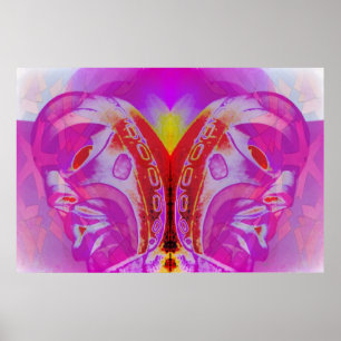 Affiche Masques Toko Pour Jumeaux Violets Ken Gage Surréal
