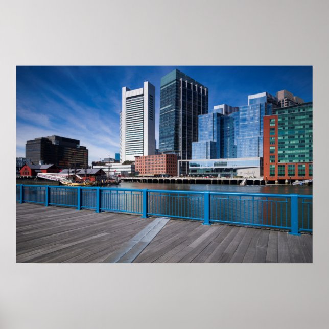 Affiche Massachusetts, Boston, Federal Reserve Bank (Devant)