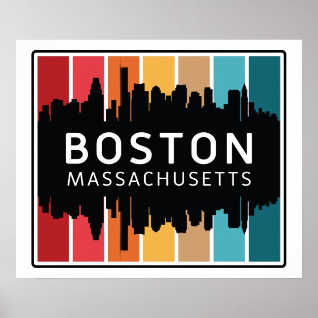 Affiche Massachusetts de Boston (Devant)