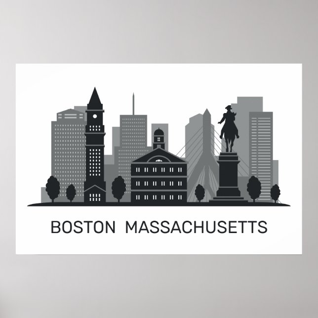 Affiche Massachusetts de Boston (Devant)