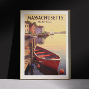 Affiche Massachusetts vintages