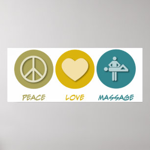 Affiche Massage Peace Love