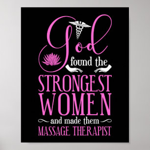Affiche Massage Thérapeutique Massage Thérapie Dieu trouvé