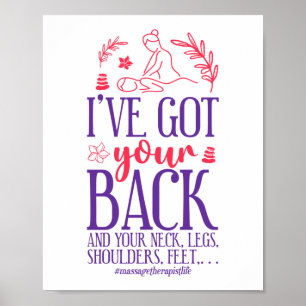 Affiche Massage Thérapie Massage J'Ai Votre